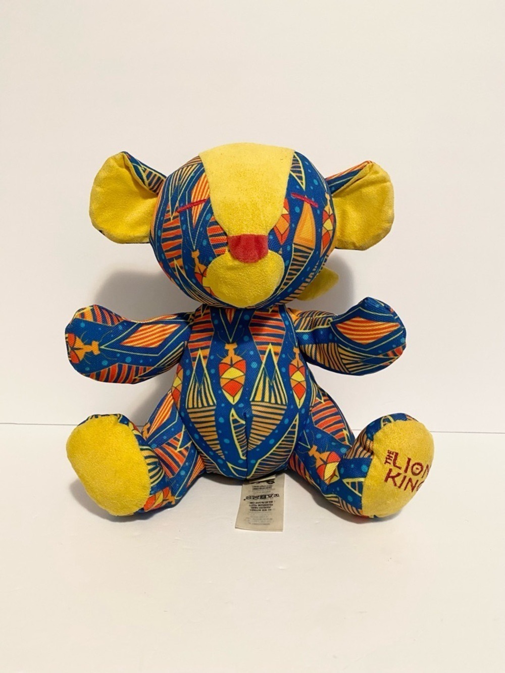 Disney Store Simba 2019 The Lion King Film Special Edition Blue Geometric Plush